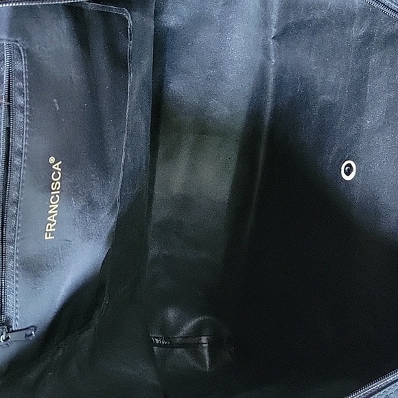 Francisca black, foldable tote/travel bag - Picture 6 of 9